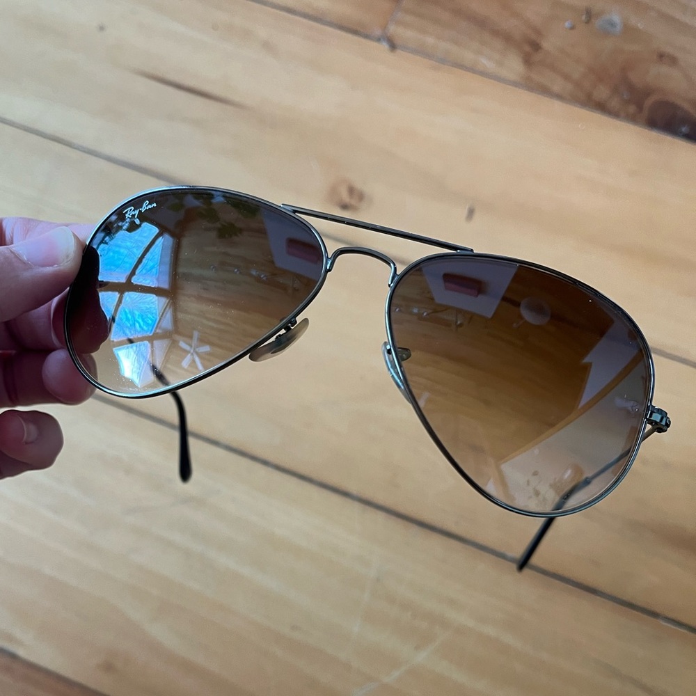 Ray-Ban sunglasses, case and wipe